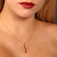 thumbnail image 4 of 0.48 ct Brilliant Round Cut Ruby 14k Yellow hypoallergenic Solid gold Designer Everyday Affordable Dainty Necklace Pendant with 18" Chain, 4 of 6