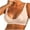 Beige, variant on Plunge Ribbed Stretch Bras for Woman V Neck Seamless Wirefree Bra Sexy Sports Workout Bra