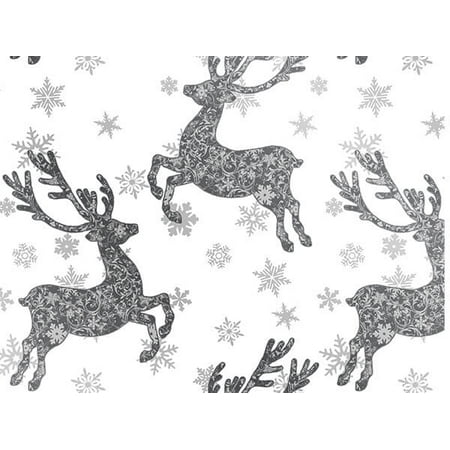 Pack of 1, Mega Bucks 24" x 417' Half Ream Gift Wrap (Metallized) for Holiday, Party, Kids' Birthday, Wedding & Special Occasion Packaging