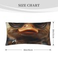 thumbnail image 3 of Disketp Vintage Gentleman Duck Pillowcase, Queen Size Pillow Cases for Bedroom,Office,Sofa, Pillow Cover with Envelope Closure - 20x36in, 3 of 7