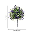 thumbnail image 3 of MMJ Artificial Camellia Eucalyptus Ground Stake Faux Plant for Garden Outdoor Landscape Decoration 17.7in, 3 of 6