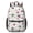 Alien UFO White, variant on Alien UFO Teal Pattern 17" School Backpacks for Teens,Waterproof Oxford Fabric,S-Shape Padded Straps for School,Travel,Hiking,Camping