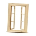 thumbnail image 2 of 1/12 Modelo de ventana de doble ventana de ventana de casa de muñecas, accesorios de muebles de casa de muñecas para la decoración de la, 2 of 9