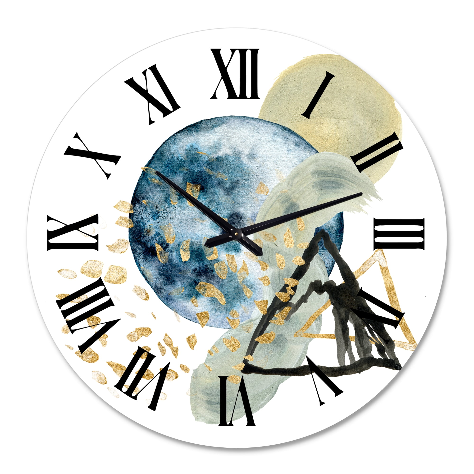 Designart 1 in Modern,Contemporary Wall Clock
