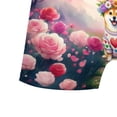 thumbnail image 5 of Hello Valentine’s Day Shiba Inu Flower Crown Romantic Pink Floral All Over Print Boxer Briefs Underwear for Men Dad Shibas Dog Lovers Gifts Idea - 00031, 5 of 6