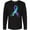AB-Black, variant on Inktastic Suicide Prevention Ribbon with Blue and Purple Hearts Long Sleeve T-Shirt