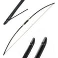 thumbnail image 3 of Traditional Long Bow 25-120 Lbs Takedown Recurve Bow English Longbow for Right Hand and Left Hand for Archery Target Hunting, 3 of 6