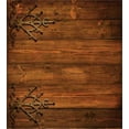 thumbnail image 3 of Rustic Duvet Cover Set, Antique Backdrop with Carved Dated Gothic Style Ornaments Retro Fashioned Picture, Decorative 3 Piece Bedding Set with 2 Pillow Shams, Queen Size, Dark Rosewood, by Ambesonne, 3 of 3