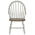 thumbnail image 2 of Solid Wood Dining Chair with Arms Fully Assembled Spindleback Armchair in Modern Farmhouse Minimalist Country Cottage Style 25"D x 23.5"W x 41"H, 2 of 6