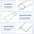 thumbnail image 2 of Uxcell 6-Pack Pin de Seguridad de Chaveta en Forma de Broche, Pines de Acero de Resorte M4x100mm, Sujetadores de Broche de Bloqueo Rápido, Clips Retenedores Pesados, 2 of 7