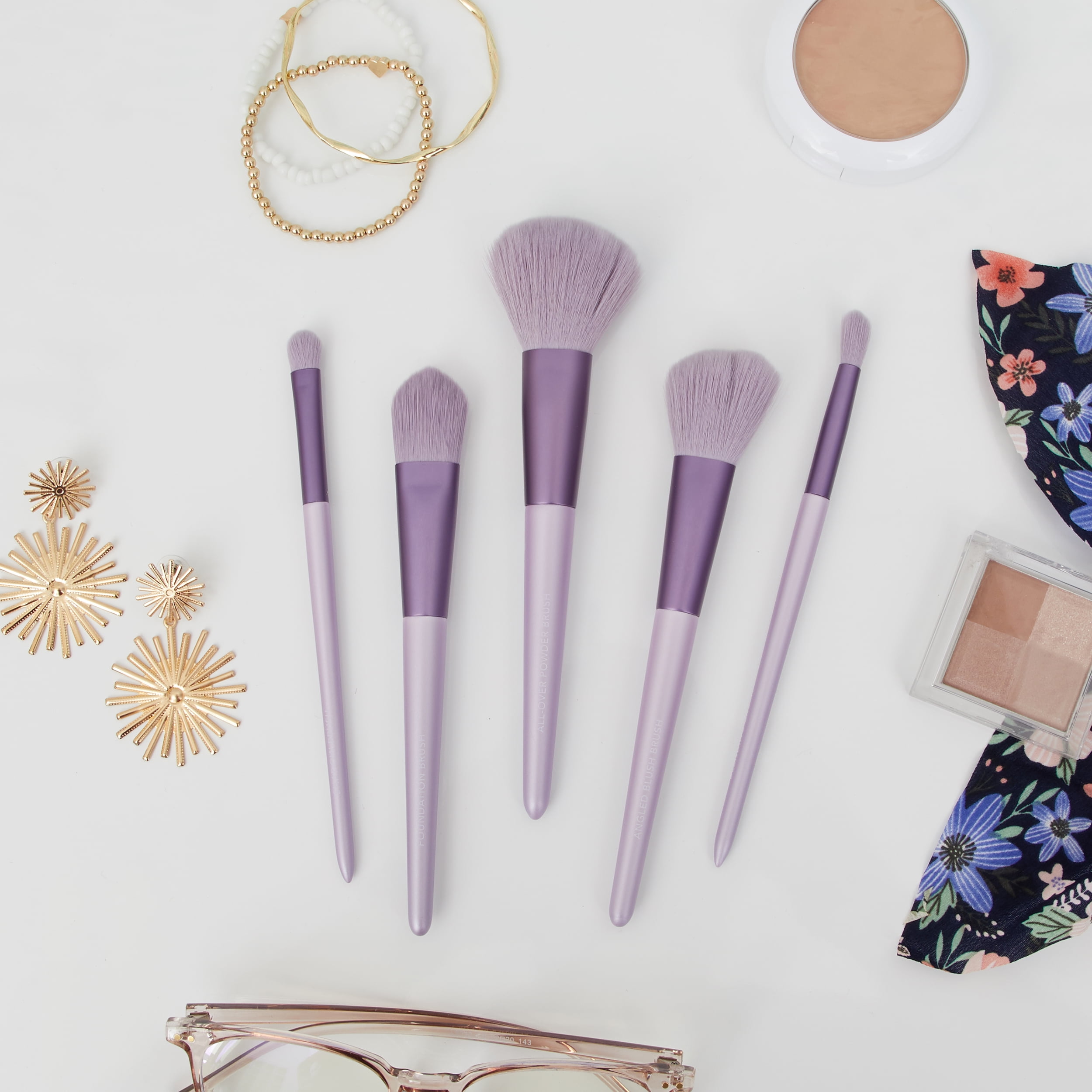 Candie Couture Cosmetic Face Brush Set 5pc - Walmart.com