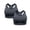 Grey, variant on Women's Plus Size Sports Bra High Support Seamless Racerback 2PK Set