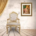 thumbnail image 3 of Wegener, Gerda 19x24 Gold Ornate Wood Framed with Double Matting Museum Art Print Titled - Portrait of Lili Elbe with a green feather fan, 3 of 4