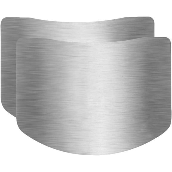NOGIS Finger Guards for Cutting, Stainless Steel 304 Finger Guard for Cutting Food, Finger Protectors, Finger Protector, Avoid Hurting when Slicing and Dicing, 2 Pieces