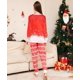 thumbnail image 4 of Xmas Family Look Outfits 2023 New Cartoon Elk Print Mother Father Kids Christmas Matching Outfit 2 Pieces Soft Sleepwear Pyjamas, 4 of 4