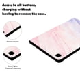 thumbnail image 5 of Marble Pattern Case for Samsung Galaxy Tab A7 10.4" (2021) (SM-T500) Tablet - TECH CIRCLE Slim Thin Lightweight Case Protective Flip Smart Stand Cover (Pink Blue Marble), 5 of 7