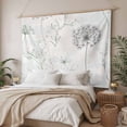 thumbnail image 3 of Dandelion Green Botanical Tapestry for Bedroom Wall Hanging Tapestry, Vintage Watercolor Floral Ceiling Backdrop Tapestries Poster Blanket Wall Decor for Teens Room Living Room Dorm 59" x 90", 3 of 8