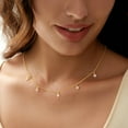thumbnail image 2 of Turandoss 14K Gold Plated Clover Necklace for Women Dainty 14K Gold Plated Station Necklaces Four Leaf Clover Jewelry Gifts for Teenage Teen Girl Gifts Trendy Stuff for Women Teen Girls, 2 of 8