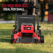 PowerSmart 80V 21 Cordless Lawn Mower, 3-in-1 Brushless Electric Lawn Mower with 6.0Ah Battery and Charger