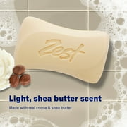 Zest Cocoa Butter & Shea Bar Soap, for All Skin Types, 4 oz, 8 Bars