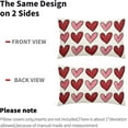 thumbnail image 4 of Valentines Day Lumbar Pillow Covers 12X20 In Red Pink Heart Valentine''s Day Decorative Pillow Cases Anniversary Wedding Cotton Linen Throw Pillows Set of 2 Holiday Home Decor For Sofa Couch Outdoor, 4 of 6
