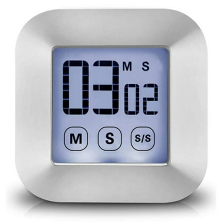 

Smart Touch Screen Timer Digital Cooking Timer Magnetic Clock LCD ABS Stopwatch Kitchen Countdown Timer