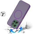 thumbnail image 2 of For Moto G Power 2026/2025 [Magnetic Circle] Smooth Safe Matte Feel Hybrid Case - Dark Purple, 2 of 3