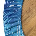thumbnail image 5 of Ambesonne Palm Trees Fitted Round Tablecloth, Chill Hawaii Woodland, 56"- 60" Diameter, Dark Lavender Azure Blue, 5 of 5