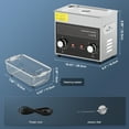 thumbnail image 3 of KFFKFF 3L Digital Ultrasonic Cleaning Device with Heating Function and Timer, Including Basket, 120W Power for Efficient Cleaning of Watches, Eyewear, Coins, and Metal Components, 3 of 9