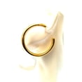 thumbnail image 3 of Round Gold Tone Hoop Earrings 2 inch Fashion Hoops, 3 of 4
