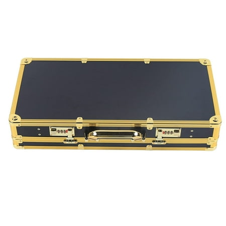 

Oukaning Hairdressing Toolbox Top Grade Retro Barber Tools Suitcase Carry Bag Portable Carrying Case+Password Case