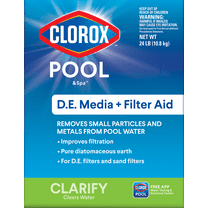 Clorox Pool&Spa Granular D.E. Filter Aid for Swimming Pools, 24 lbs