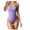 Purple, variant on Penkiiy Women's Rompers Women's Threaded Low Neck Sleeveless Tank Top Skinny Bodysuit Pink S Rompers