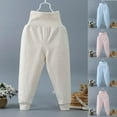 thumbnail image 4 of VERUGU Toddler Spring Fall Solid Boys and Girls High-Waisted Long Pants Cotton Cute Solid Full Length Pants Pink 3 Years, 4 of 4