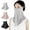 Grey, variant on UV Sun Protection Face Mask with Neck Coverage UPF 50+ Face Shield Breathable Design for Summer Outdoor Activities