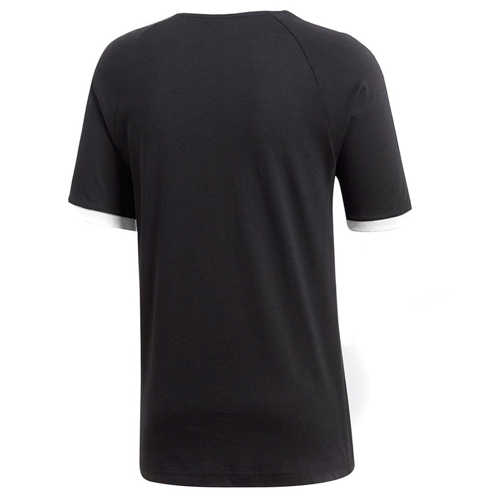 Adidas Men s Original Embroidered Trefoil 3 Stripe California T Shirt Black S Walmart