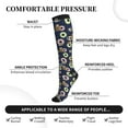 thumbnail image 2 of Sikiie Sloth with Donuts 1 Pairs Compression Socks for Men and Women 15-20 mmHg Running Support Socks, 2 of 7