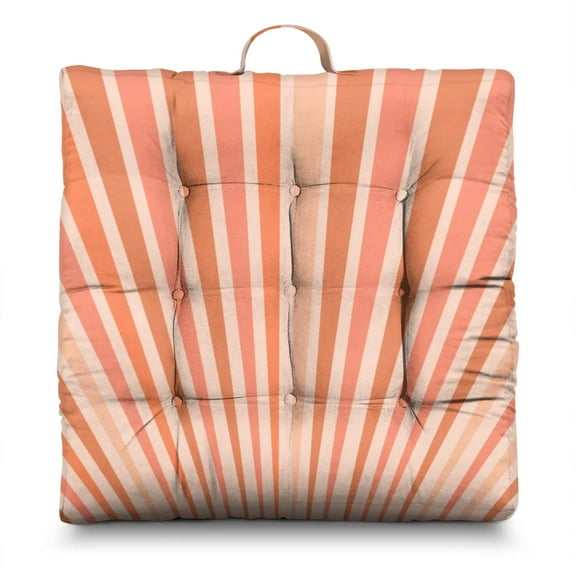 Square Floor Cushion 22 Inch for Yoga and Mindfulness, Dutch Velvet Boho Pillow for Daily Meditation