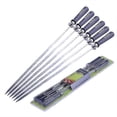 thumbnail image 1 of Cisea Bbq Skewers, Reusable Metal Skewers, 6 Pack Stainless Steel, 1 of 5
