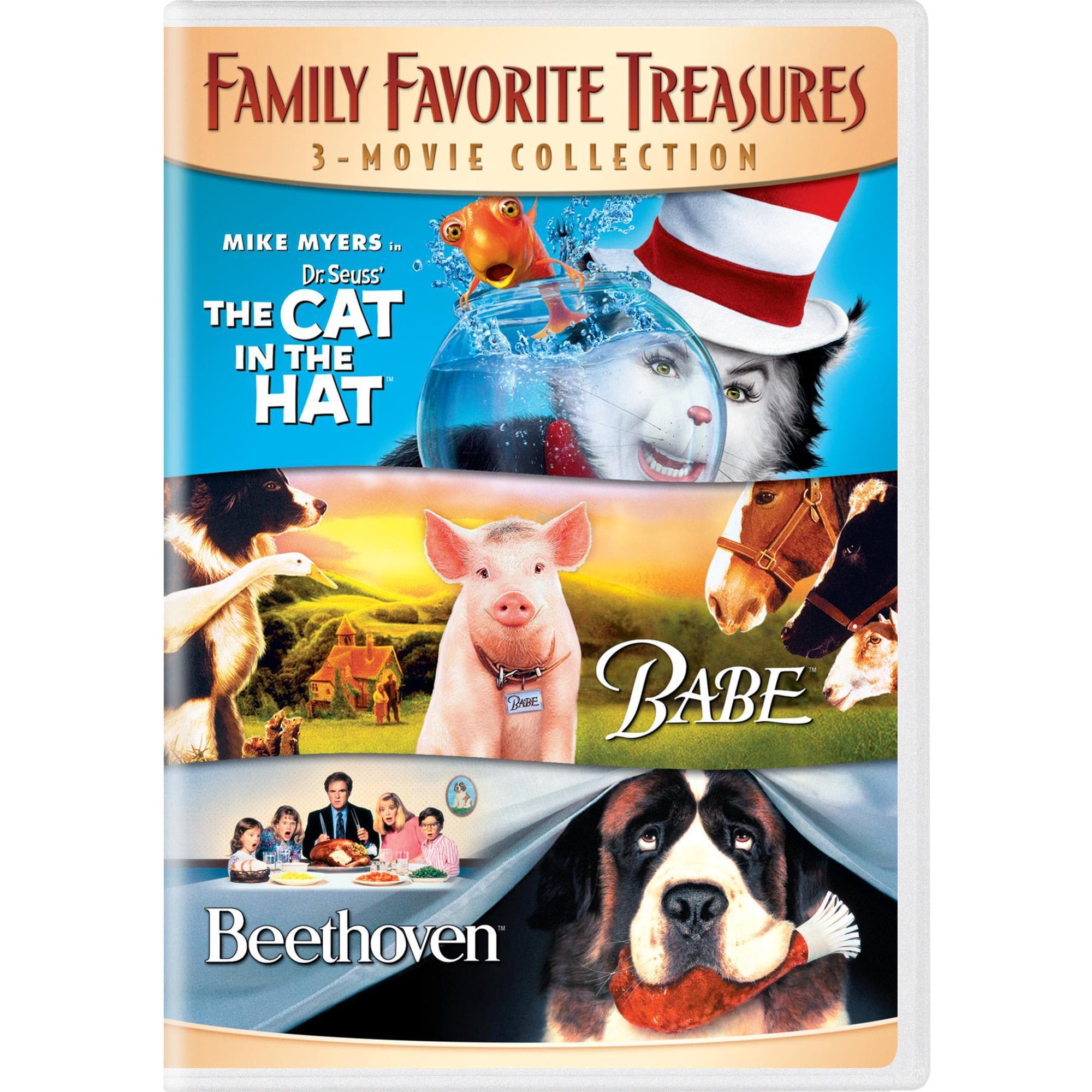 Family Favorite Treasures (Dr. Seuss The Cat in the Hat / Babe / Beethoven) (DVD) Family Universal