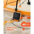 thumbnail image 2 of VEVOR Paddle Board Pump, 40PSI High Pressure, Dual Stage Inflation & Deflation SUP Air Pump with Auto-Off Function and 12V DC Car Connector, Ideal for Inflatable Paddle Board, Tent and Mattress, 2 of 9