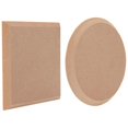 thumbnail image 1 of 2pcs 2 Style Dish Plate Slump Mold 7.9x7.9 Inch Ceramic Clay Drying Board Flat Round & Square Pottery Mold, 1 of 5