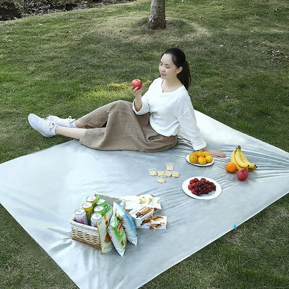 Clearance Under $5 Boovnll Picnic Blanket, 59x79" Extra Large Disposable Waterproof Portable Foldable Thicken Picnic Blanket, Beach Blanket, for Outdoor, Beach, Camping, Travel, Grass, Outdoor Blanket