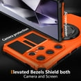 thumbnail image 3 of For Samsung Galaxy S22 Ultra Case, S22 Ultra Case with Invisible Stand, Military Grade Protective Cases with Ring[Adjustable & Foldable] ,Magnetic for Samsung Galaxy S22 Ultra case,Shockproof,Orange, 3 of 11