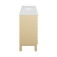 thumbnail image 6 of Cascade 48 in. Natural Oak Bathroom Vanity With White, 3-Hole Ceramic Sink Top, 6 of 8
