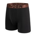 thumbnail image 4 of Spyder Mens Boxer Briefs 5 Pack Poly Spandex Performance Boxer Briefs Underwear Grey/Ivory/Black/Brown/Green, Medium, 4 of 6