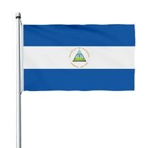 Aihccy Nicaragua Flag with Brass Grommets Size - 3x5Ft
