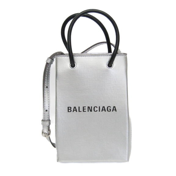 Pre-Owned Balenciaga Shopping Phone Holder Shoulder Mini Bag 593826 Women,Men Leather... (Good)