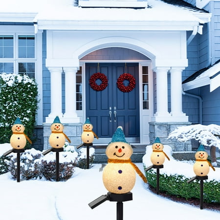 

CFS Solar Road Lighthouses Snowman Christmas Garden Decoration Outdoor Waterproofs Garden Solar LED