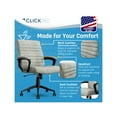 thumbnail image 5 of Click365 Transform 3.0 Ergonomic Mid Back Desk Chair Vegan Leather Grey, 5 of 8